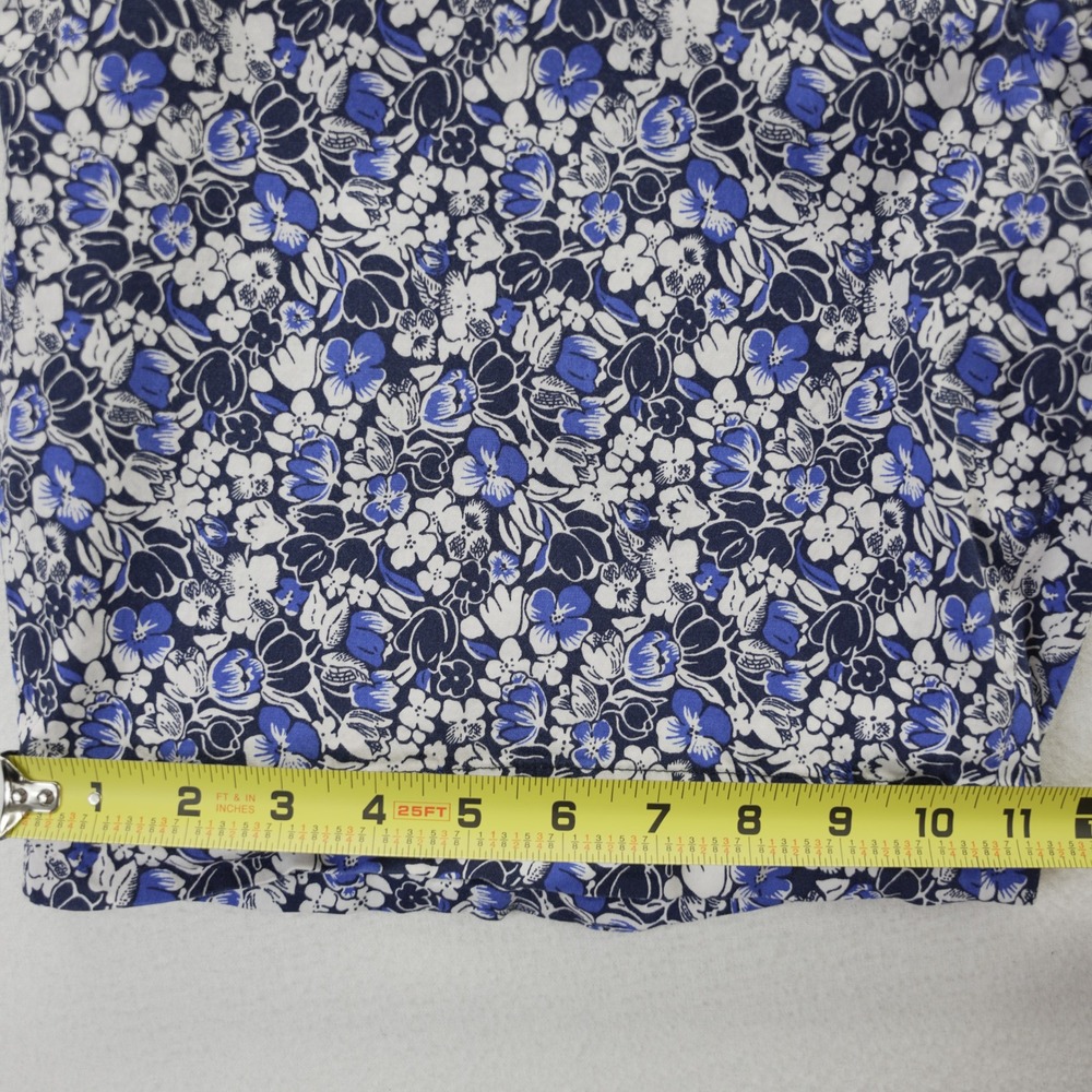 Polo Golf Ralph Lauren Mens 38 Floral Shorts Blue White Classic Fit Cotton Blend - Picture 4 of 9